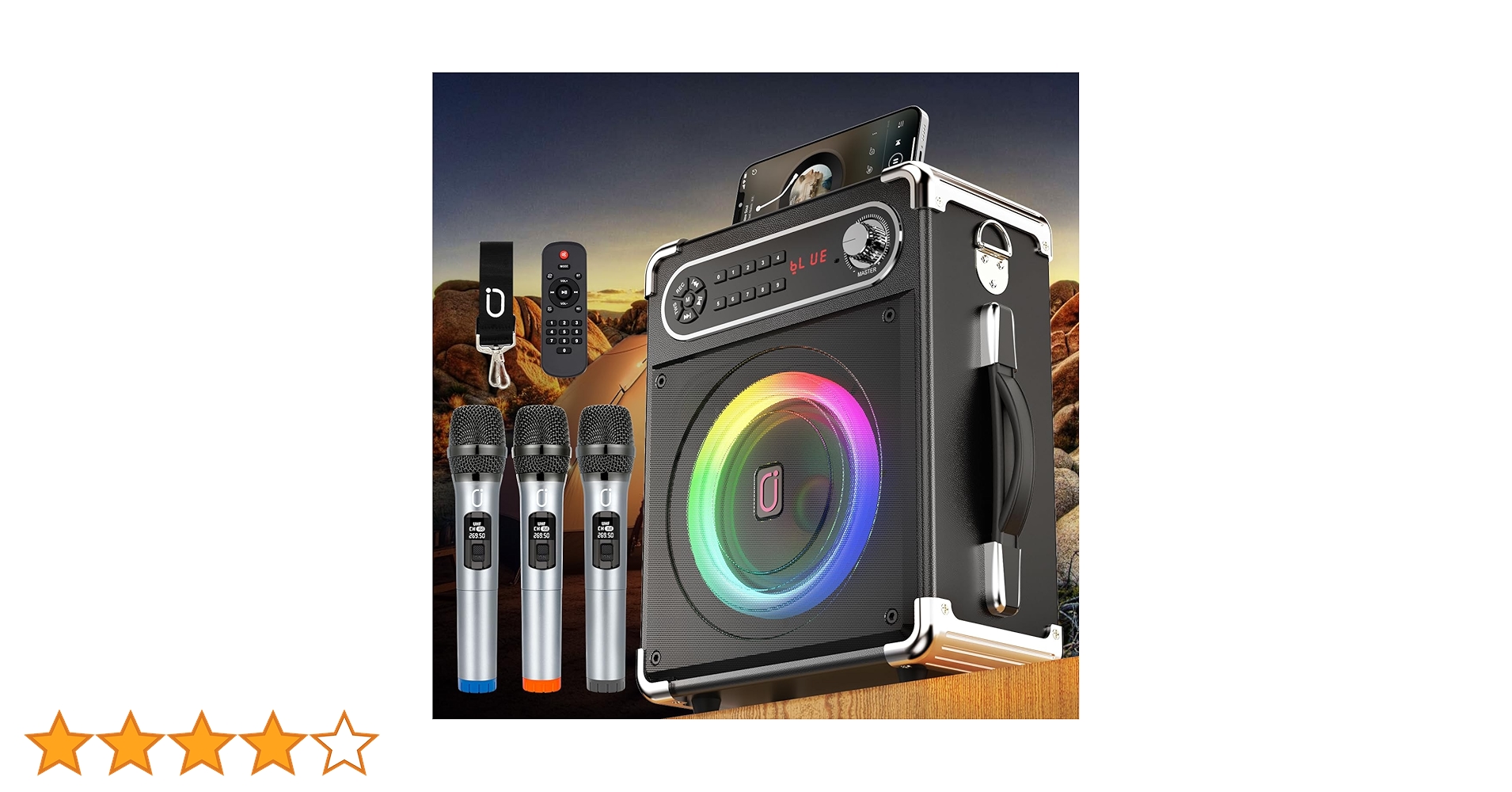 Amazon | JYX スピーカーセット 拡声器 ワイヤレスマイク3本 Bluetooth